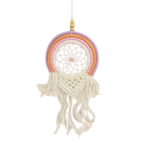 Dreamcatcher Purple Orange Pink 13cm diameter