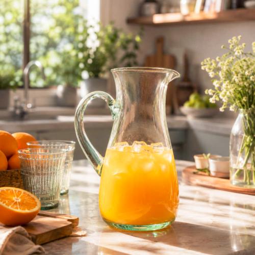 Handcrafted Recycled Glass Jug 1.3 Litre