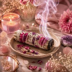 Dahlia Sage Smudge Stick 10cm
