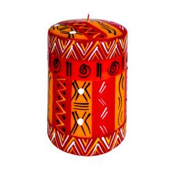 Hand painted candle in gift box, Zahabu