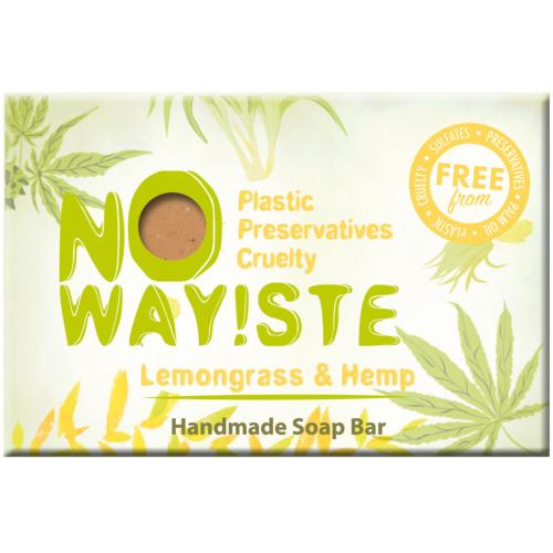 NO WAY!STE solid soap bar, Lemongrass & Hemp