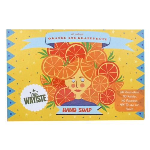NO WAY!STE Solid Hand Soap Bar Orange and Grapefruit 95g