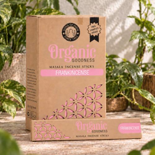 Organic goodness incense, frankincense scented, box of 12