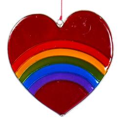 Suncatcher Rainbow with Heart