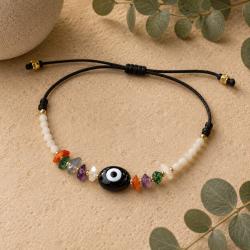 Bracelet Adjustable with Black Eye