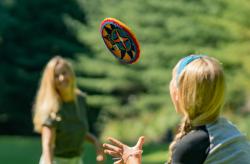 MayaFlya Flying Disc Frisbee Indoor/Outdoor Nordica Family Throwing Game 17.5 cm