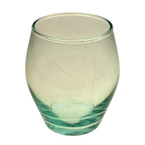Tumblers recycled glass,13.5cm height, set of 4