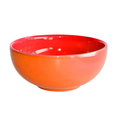 Orange and Red hand-painted bowl 16 cm