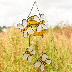 Suncatcher Beehive and 4 Bees