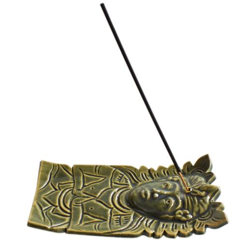 Incense holder / ashcatcher ceramic Buddha 17 x 9cm