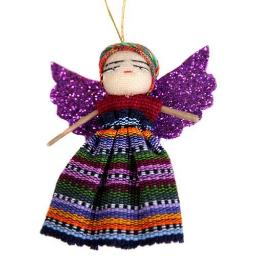 Single angel worry doll, colours will vary
