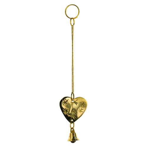 Brass chime heart