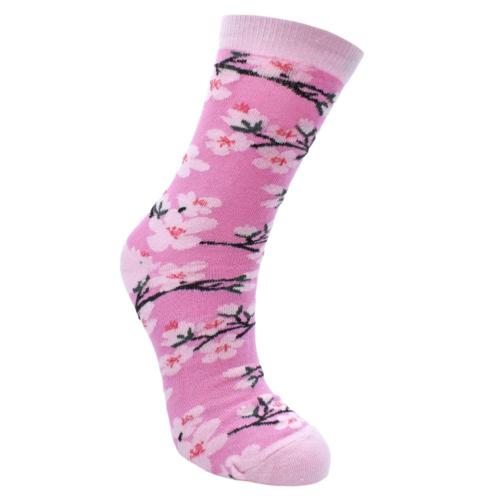 Bamboo Socks Cherry Blossom Shoe Size UK 3-7 Womens