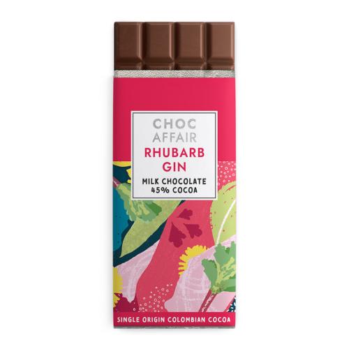 Rhubarb "gin" chocolate bar