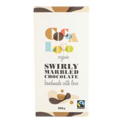 Organic Swirly Marbled Chocolate Bar 100g