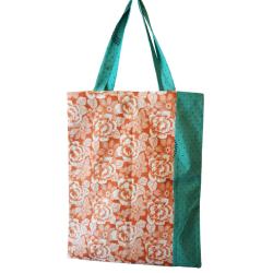 Tote bag/shopper, recycled sari cotton, assorted colours