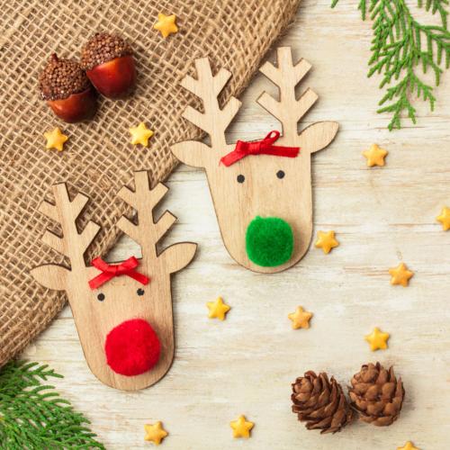 Christmas card, Reindeer