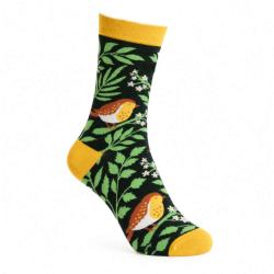 3 Pairs Bamboo Socks Garden Birds UK 7-11