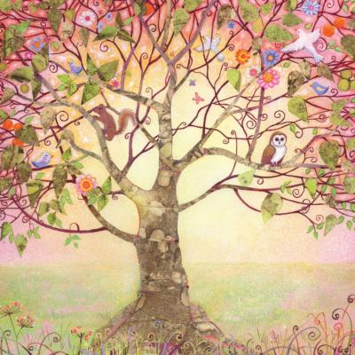 Greetings card "The Tree of Life" 16x16cm