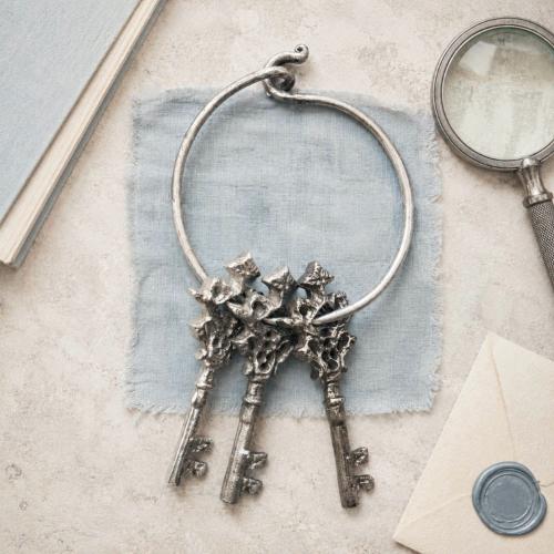Retro Upcycled Decorative Keys on Ring