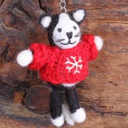 Cuthbert The Cat Keyring