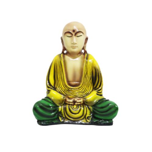 Buddha Statue Light of Asia Yellow 20cm height