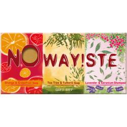 NO WAY!STE gift pack of 2 x soap, 1 x shampoo solid bars