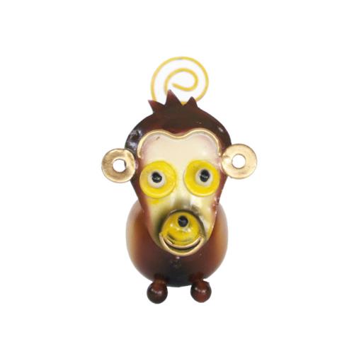 Monkey Metal Brown 6x7x10cm