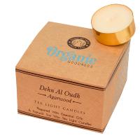 12 t-lite scented candles, Organic Goodness, Dehn Al Oudh Agarwood