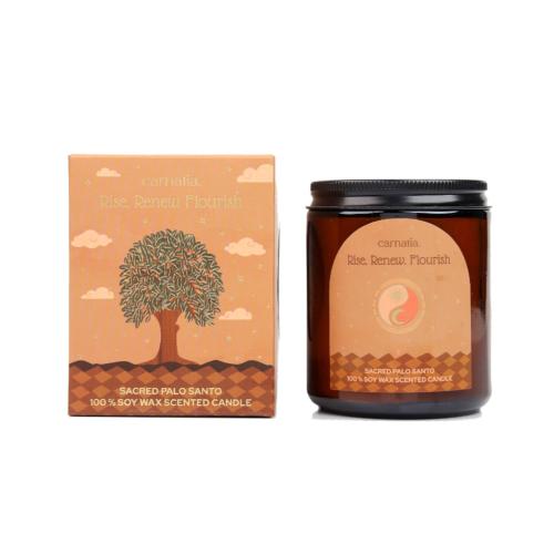 Candle Carnatia Sacred Palo Santo, Rise Renew Flourish 200g