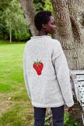 Strawberry Sweater Large UK Size 16-18