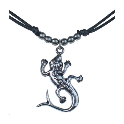 Choker lizard pendant