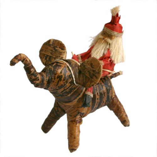 Christmas decoration, Santa on elephant