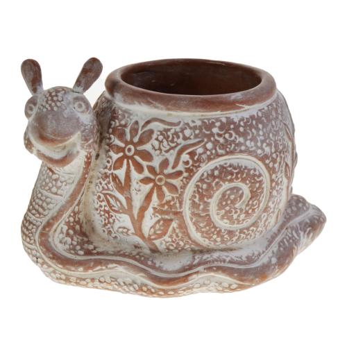 Terracotta planter snail 16x10x11cm