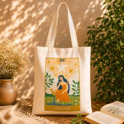 Tote Bag Recycled Cotton The Star 36 x 40cm