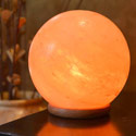 Himalayan salt sphere lamp approx 16x16cm **