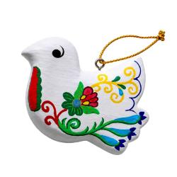 Handmade Floral Dove Christmas Decoration