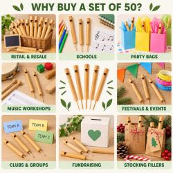 Swanee bamboo whistle set of 50