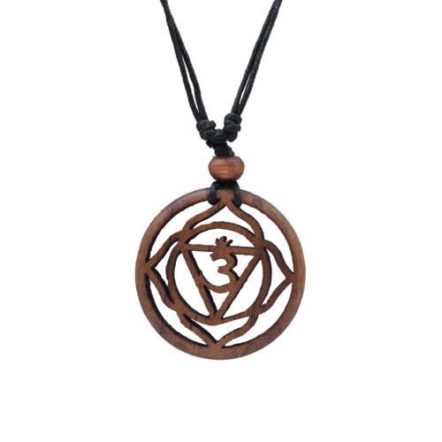 Pendant Sonokeling Rosewood, Om Symbol in Circle