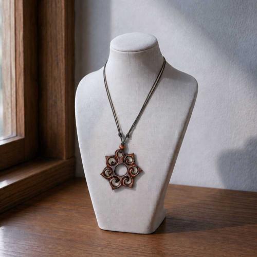 Pendant Sonokeling Rosewood, 7 Pointed Star