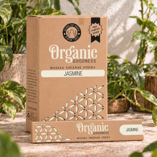 Organic goodness incense, jasmine scented, box of 12