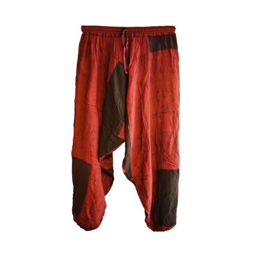 Aladdin pants, patchwork, assorted colours, small unisex