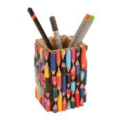 Pen/pencil pot, recycled crayons