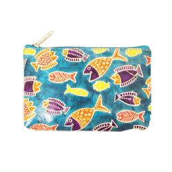 Leather Purse Fish 16.5 x 11cm