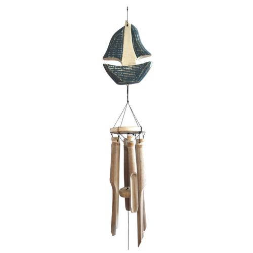 Bamboo windchime whitewash, yacht 120cm