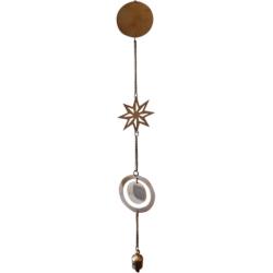 Windchime metal, stars moon planets 105cm