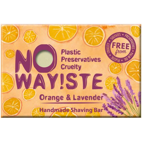 NO WAY!STE solid shaving bar, Orange & Lavender