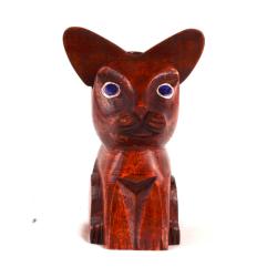 Glasses / Spectacle Stand Mango Wood Cat