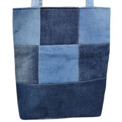 Tote Bag / Shopper Recycled Denim 32 x 9 x 33cm