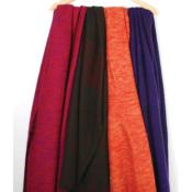 Woollen scarf/shawl/stole plain, 195x80cm, assorted colours